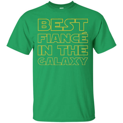 Engaged Married Wedding T-shirt Best Fiance In The Galaxy Irish Green