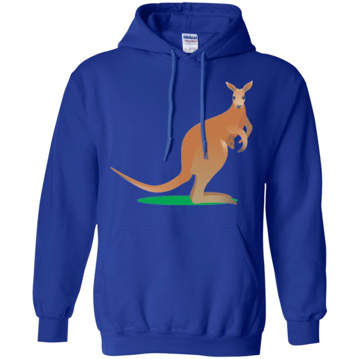 Mom Baby Kangaroo In Pouch Joey T-shirt Royal