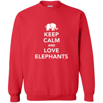 Elephant Lover T-shirt Keep Calm And Love Elephants T-shirt Red