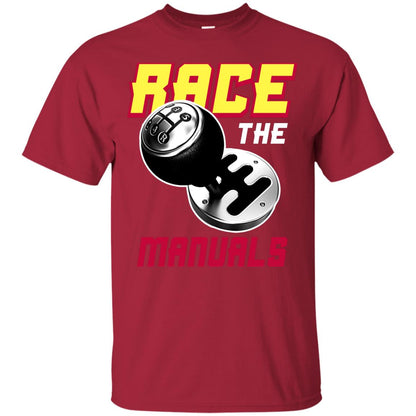 Race The Manuals Racing Shirt Cardinal