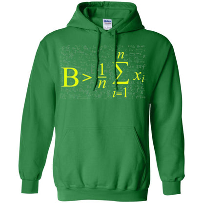 Be Greater Than Average Funny Math Lovers T-shirt Irish Green