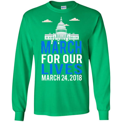 March For Our Lives Anti Gun T-shirt Irish Green