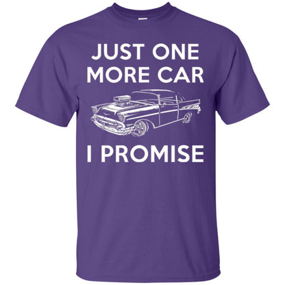 Car Lover T-shirt Just One More Car Purple