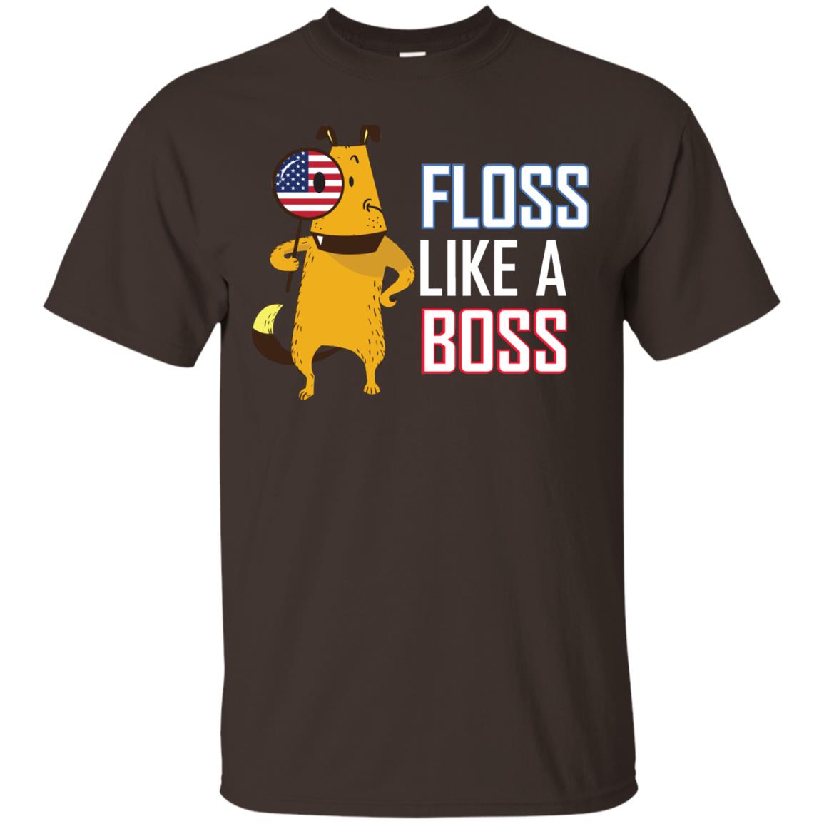Floss Like A Boss Dog Shirt Dark Chocolate