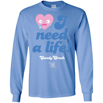 Candy Game T-shirt I Need A Life Carolina Blue