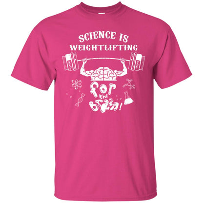 Science Is Weightlifting For The Brain Shirt Heliconia