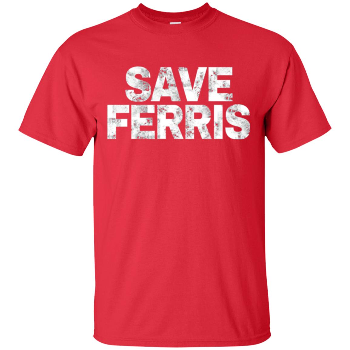Movie T-shirt Save Ferris 80s Red