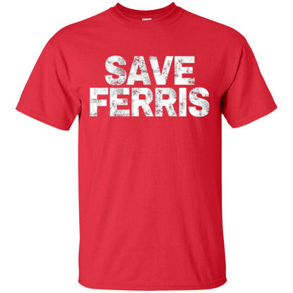 Movie T-shirt Save Ferris 80s Red