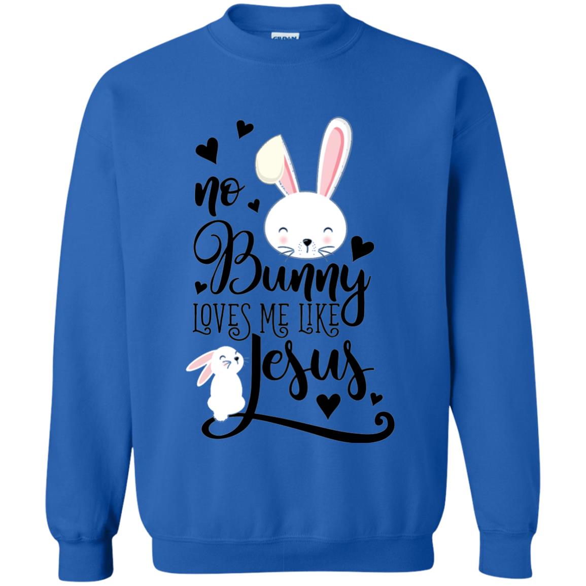 No Bunny Loves Me Like Jesus Christian Easter Day Shirt Royal