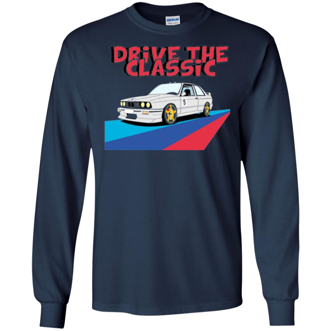 Classic Drive Vintage Collectors Bmw Lovers T-shirt Navy