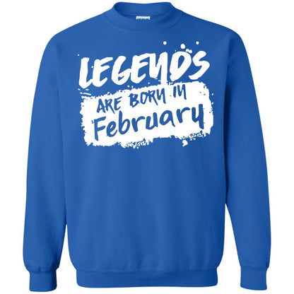 February Birthday Shirt Legends Are Born In February Royal