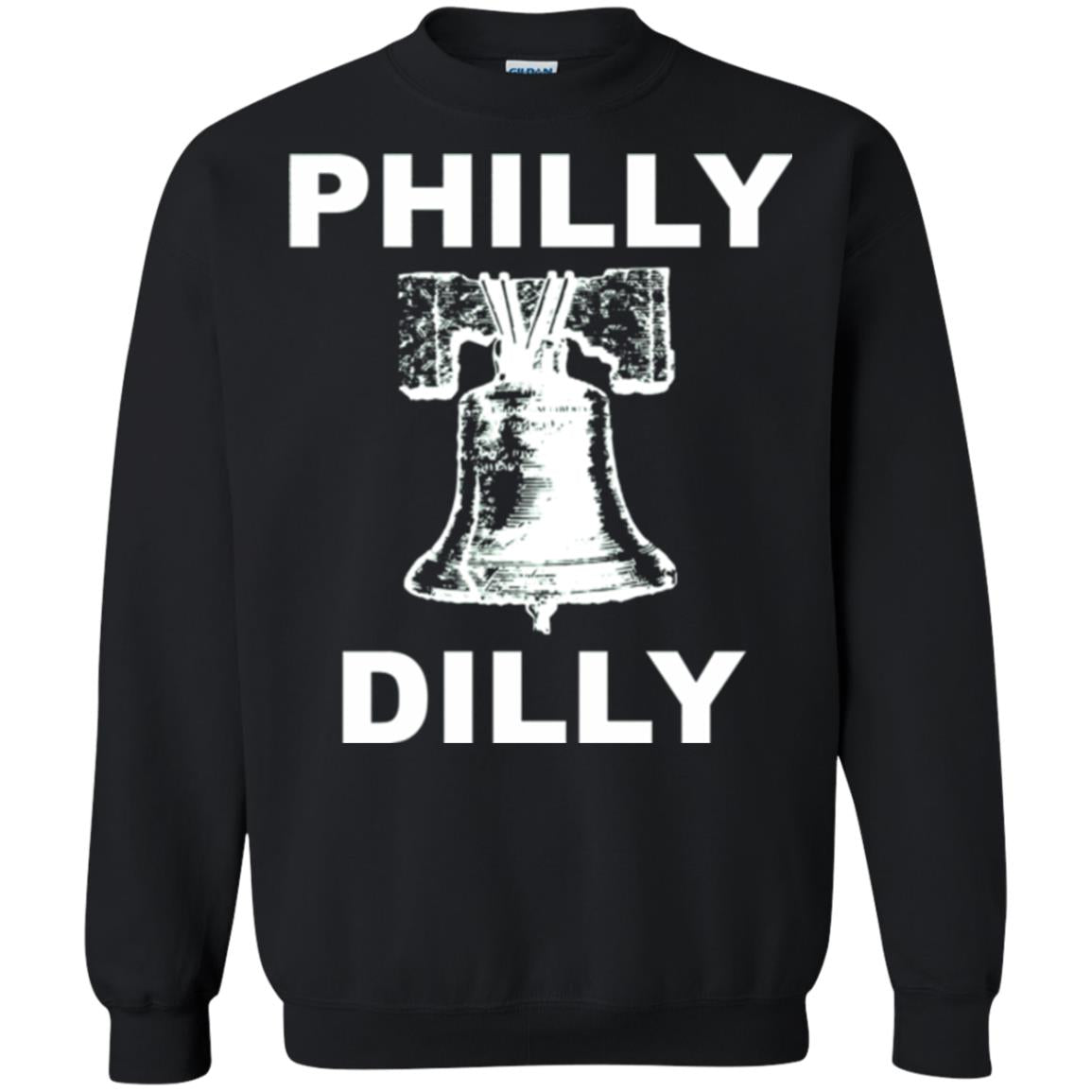 Football T-shirt Philly Dilly With Liberty Bell And Crack Philadelphia Black