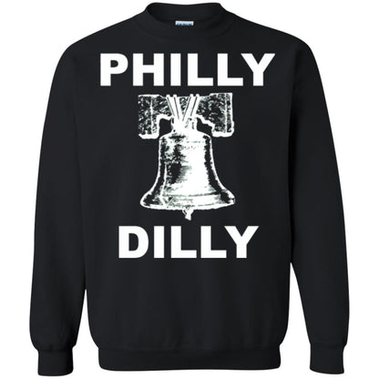 Football T-shirt Philly Dilly With Liberty Bell And Crack Philadelphia Black