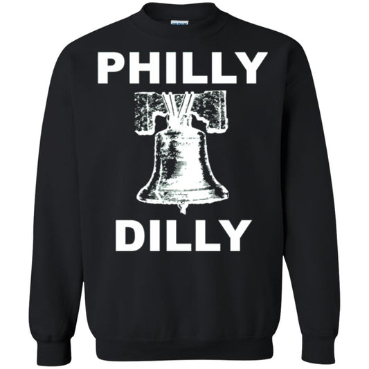 Football T-shirt Philly Dilly With Liberty Bell And Crack Philadelphia Black