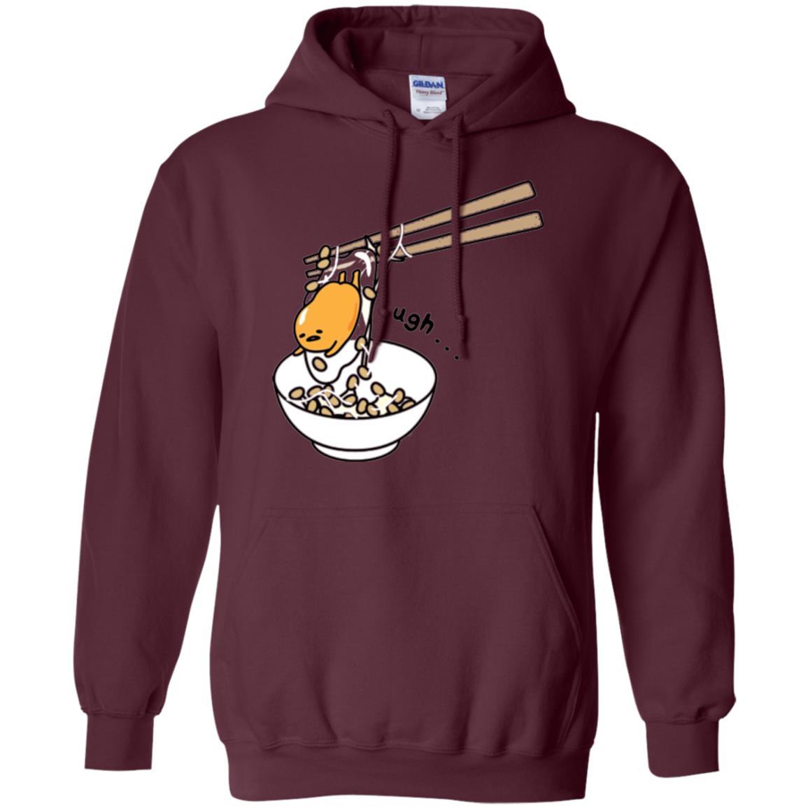 Film T-shirt Gudetama Chopsticks Maroon