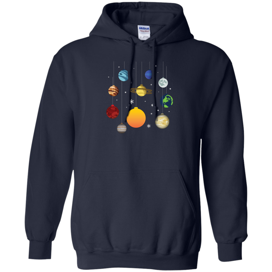 Christmas T-shirt Joy To Universe Christmas Navy