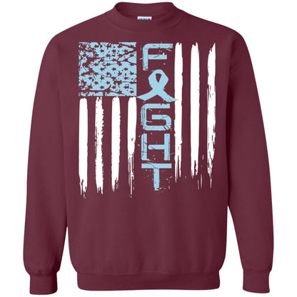 Fight Hope Prostate Cancer Awareness Cancer T-shirt Maroon