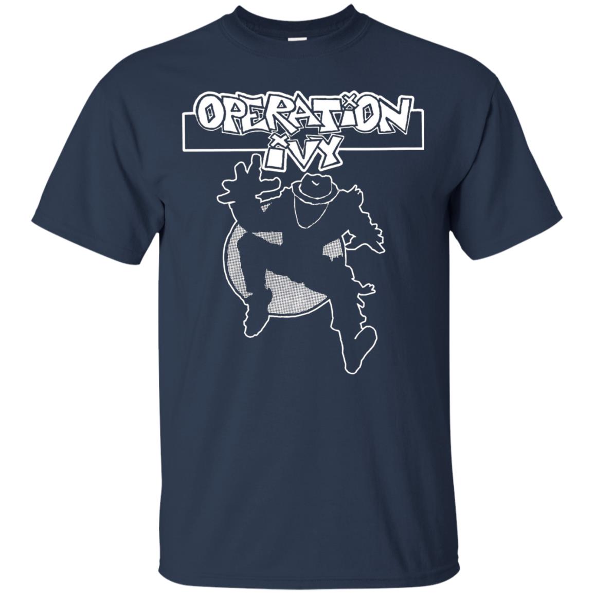 Operation Ivy Logo T-shirt Ska Man Guy Navy