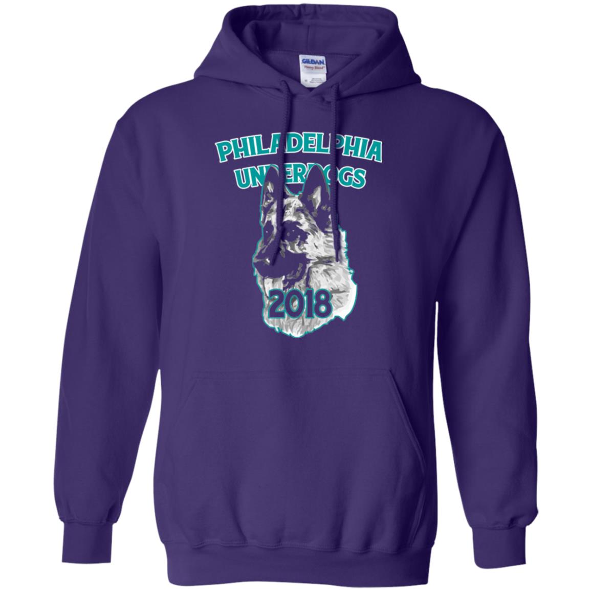 Dog Lover T-shirt Philadelphia Underdogs Celebration 2018 T-shirt Purple