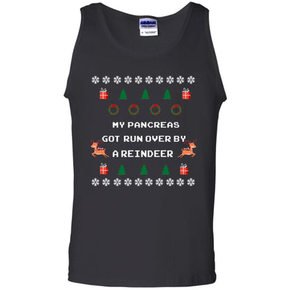 My Pancreas Got Run Over By A Reindeer Ugly Christmas Sweater Shirt Black