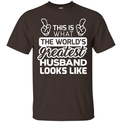 World_s Greatest Husband Best Husband Ever Looks Like T-shirt Dark Chocolate