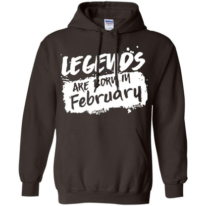February Birthday Shirt Legends Are Born In February Dark Chocolate
