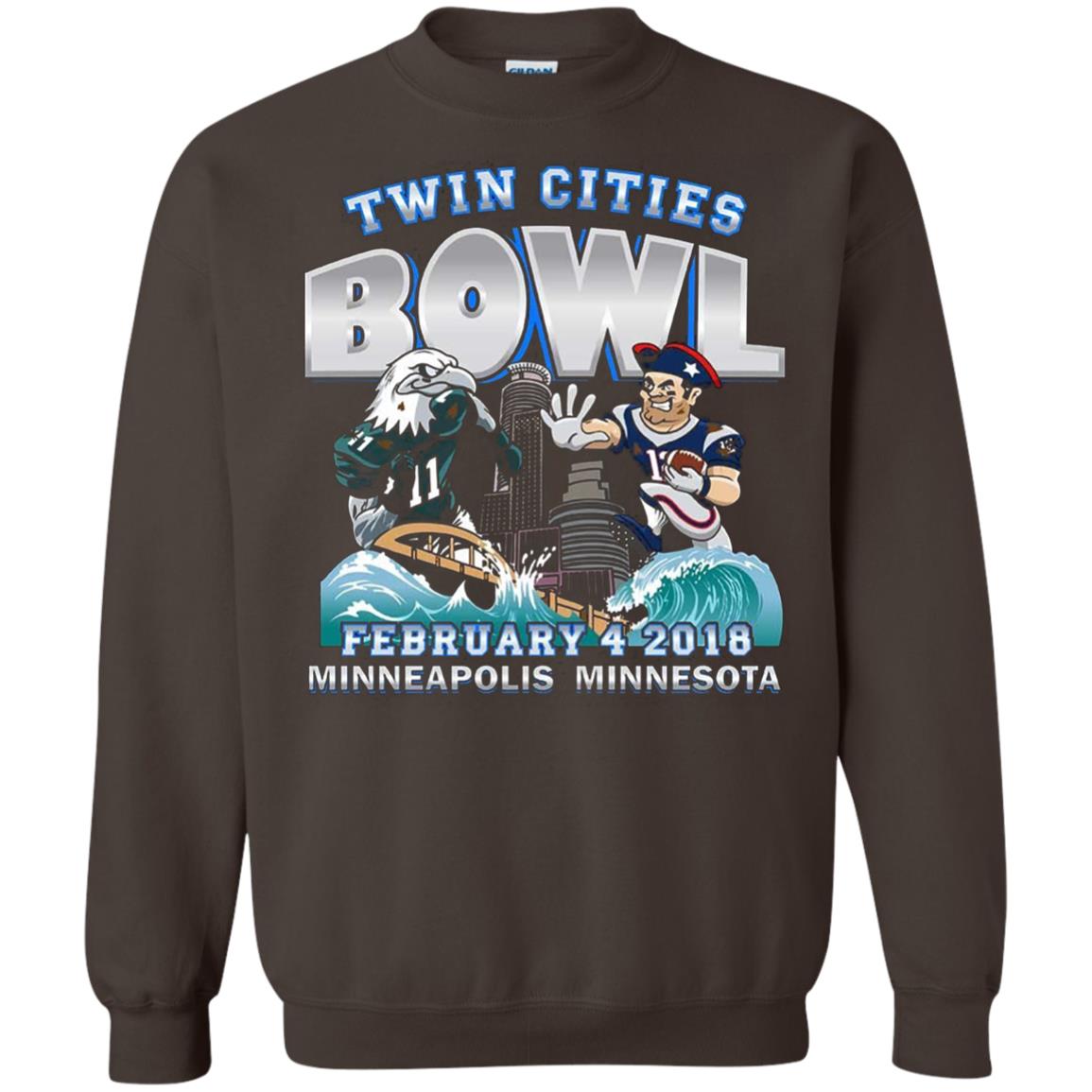 Football Lover T-shirt Twin Cities Bowl Dark Chocolate