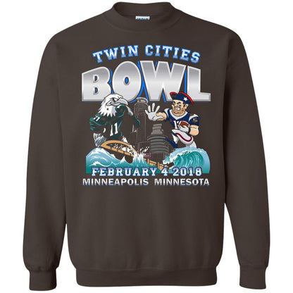 Football Lover T-shirt Twin Cities Bowl Dark Chocolate