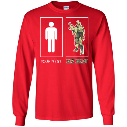 Your Man My Man Military Shirt Red