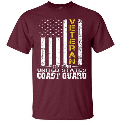 Veteran Of The United States Us Coast Guard Shirt Maroon
