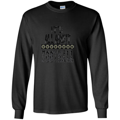 Football Lover T-shirt It_s All About Football Black