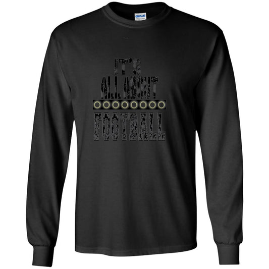 Football Lover T-shirt It_s All About Football Black