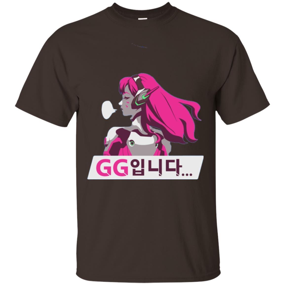 Overwatch D. Va Gg Spray T-shirt Dark Chocolate