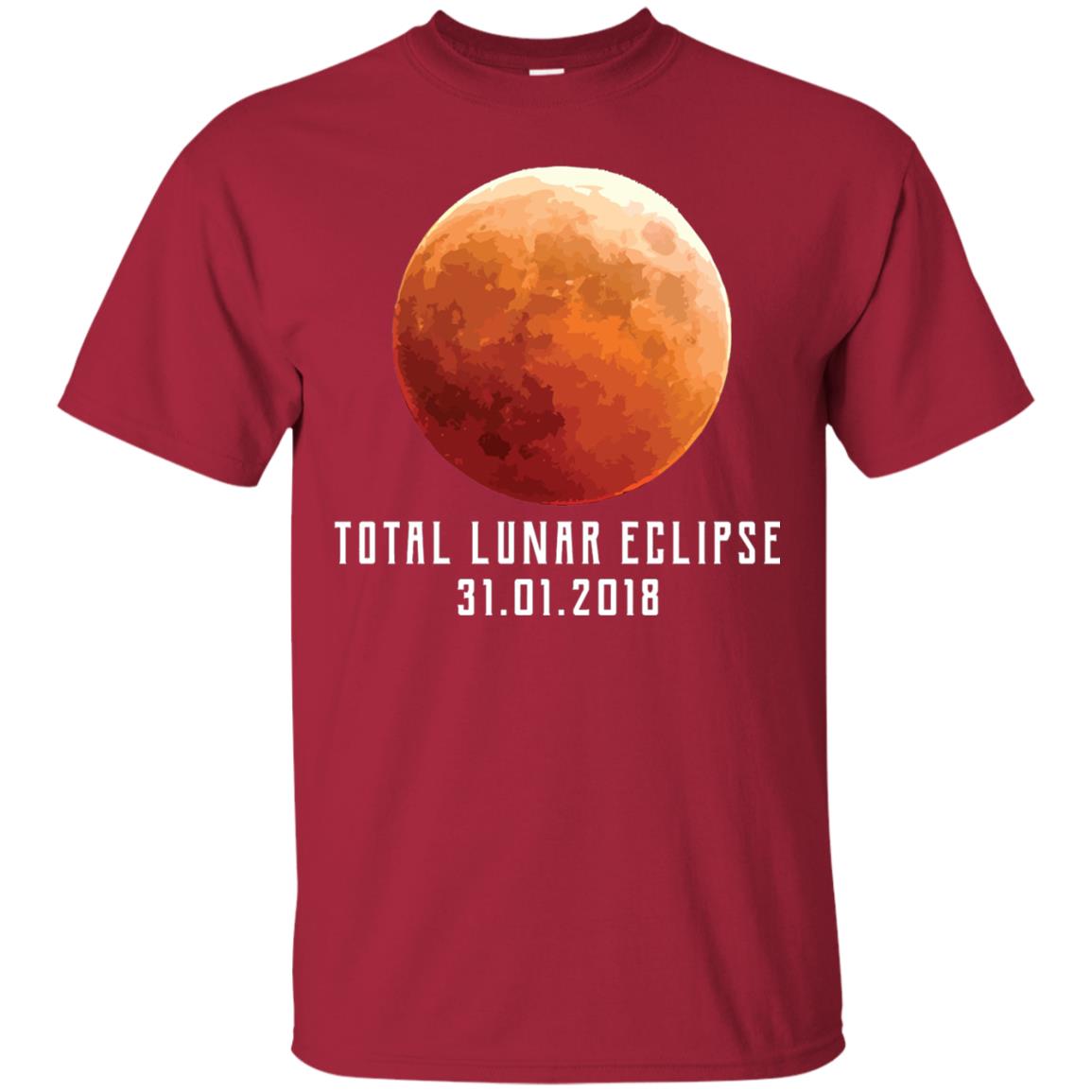 Total Lunar Eclipse Shirt 2018 Astronomy Gift Blood Moon Cardinal