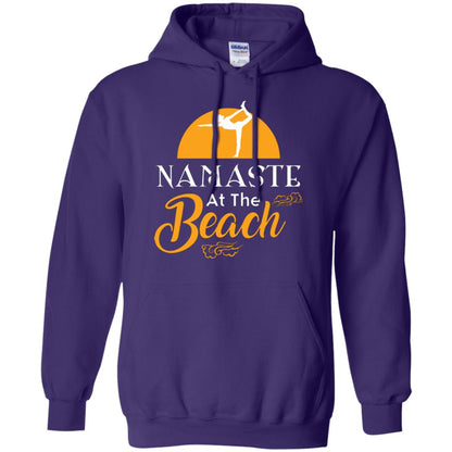 Yoga Lover T-shirt Namaste At The Beach Purple