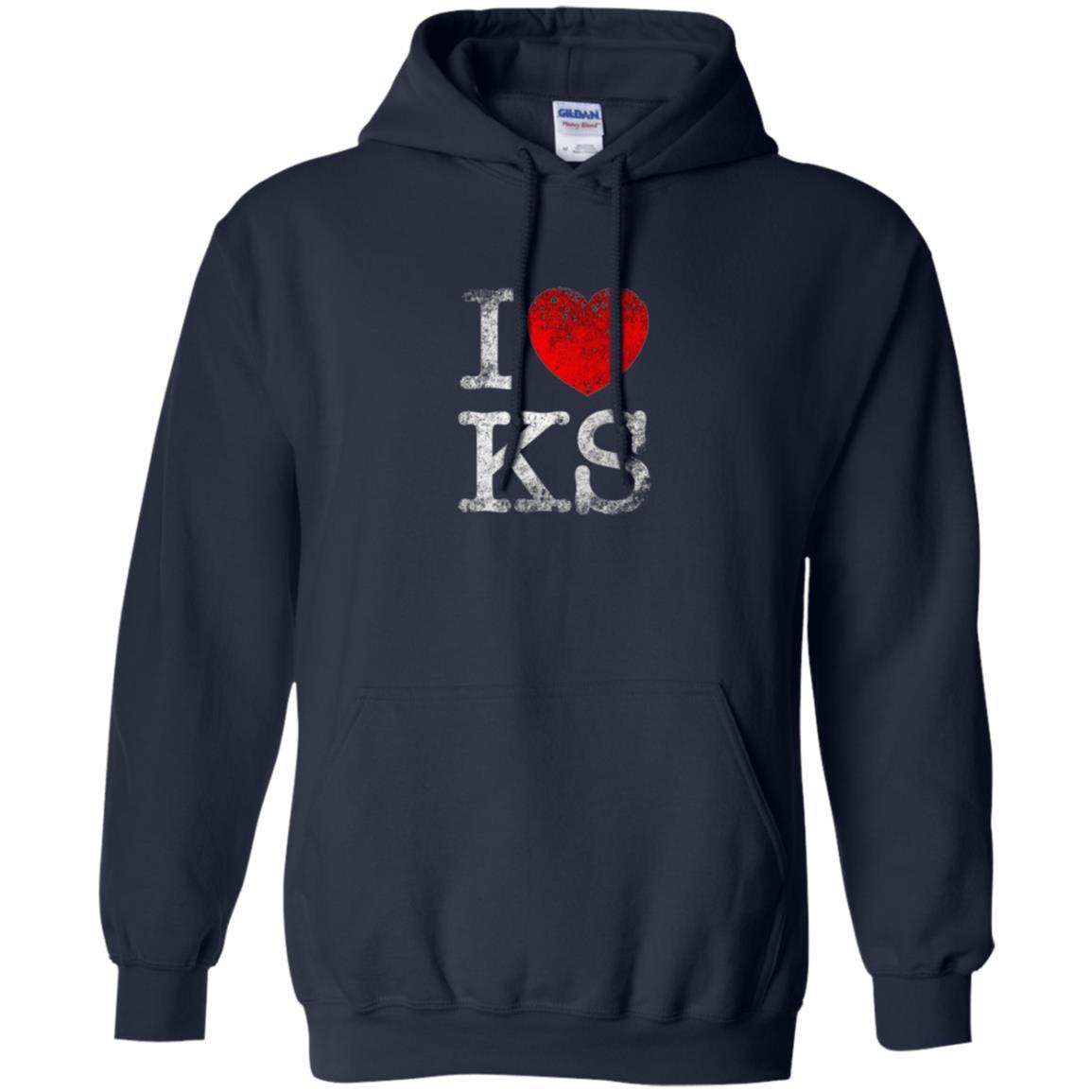 I Love Kansas T-shirt Navy
