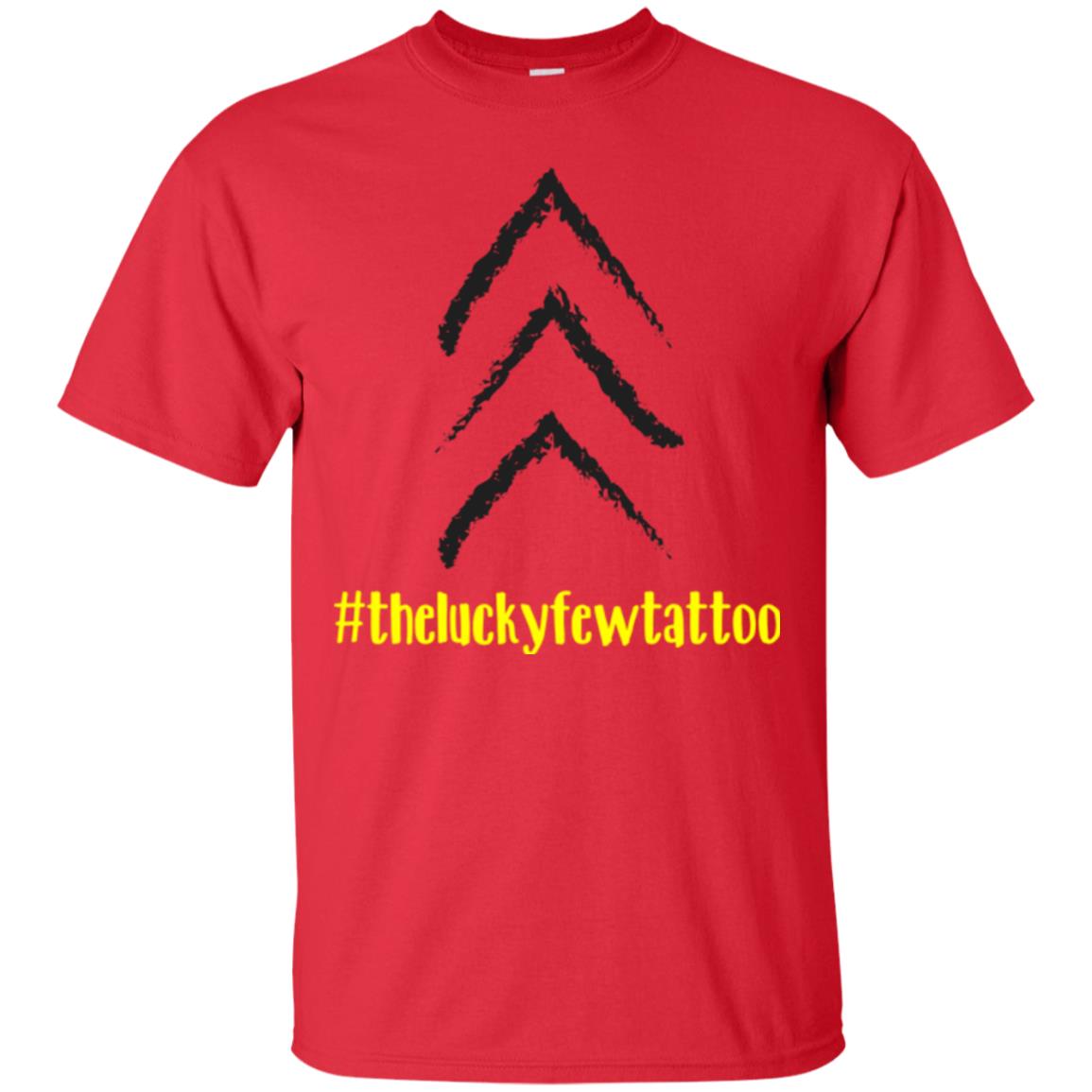Hash Tag The Lucky Few Tattoo Gift Shirt For Friend Red