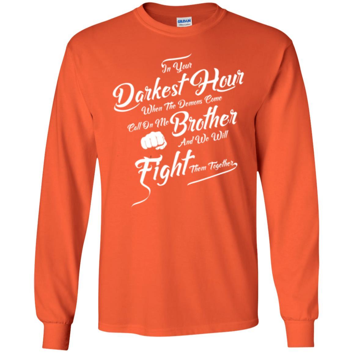 Family T-shirt In Your Darkest Hour Orange