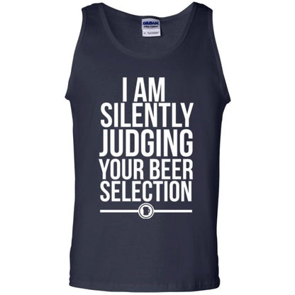Beer Lover T-shirt I Am Silently Judging Your Beer Sellection Navy