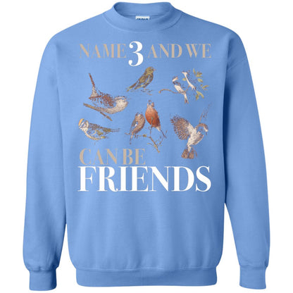 Birdwatching Shirt Name 3 And We Can Be Friends Carolina Blue