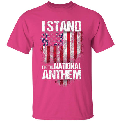 I Stand For The National Anthem T-shirt Heliconia
