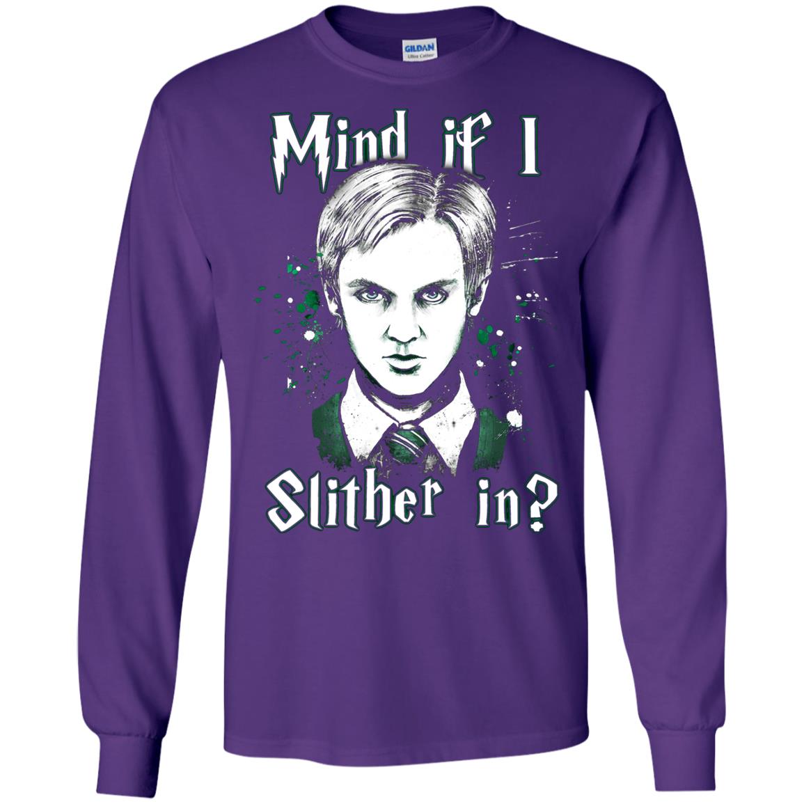 Mind If I Slither In Slytherin House Harry Potter Shirt Purple