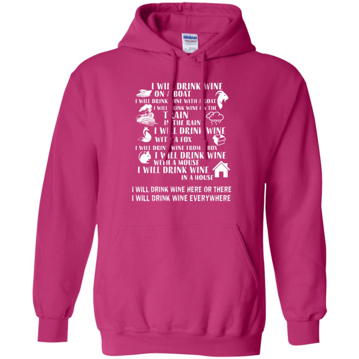 I Will Drink Wine On A Boat I Will Drink Wine Everywhere Shirt Heliconia