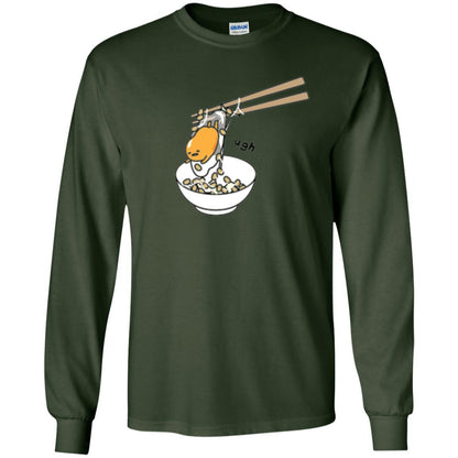 Cartoon T-shirt Gudetama Chopsticks Forest Green
