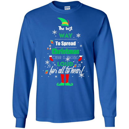 Elf Christmas T-shirt The Best Way To Spread Christmas Cheer Royal