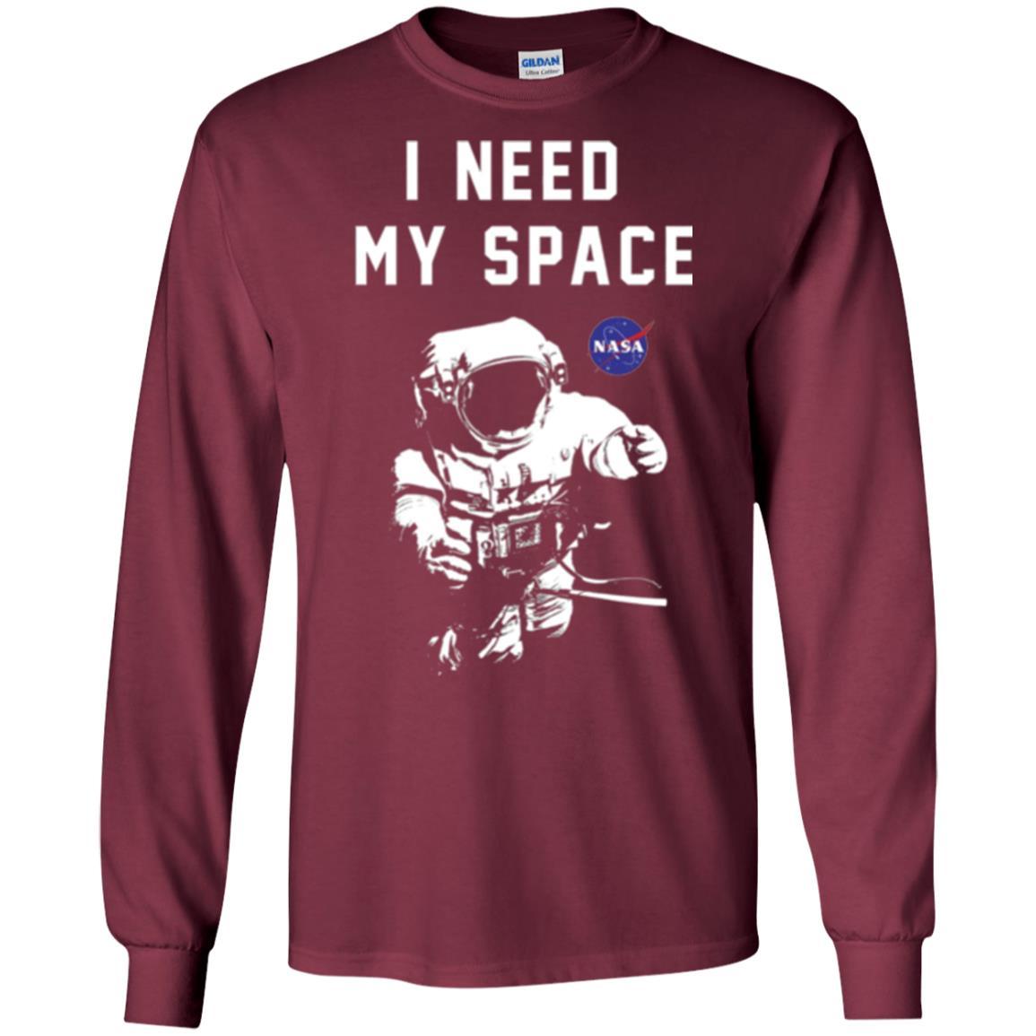 Astronaut T-shirt I Need My Space T-shirt Maroon