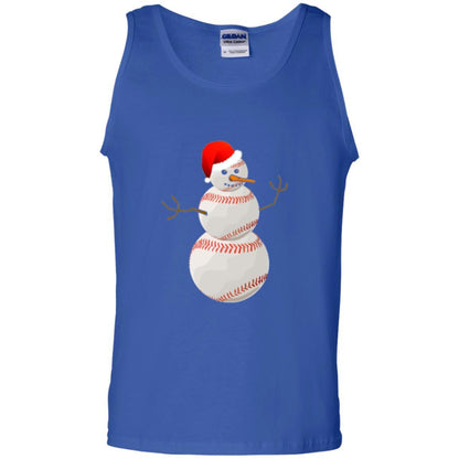 Christmas Baseball T-shirt Baseball Snowman Royal