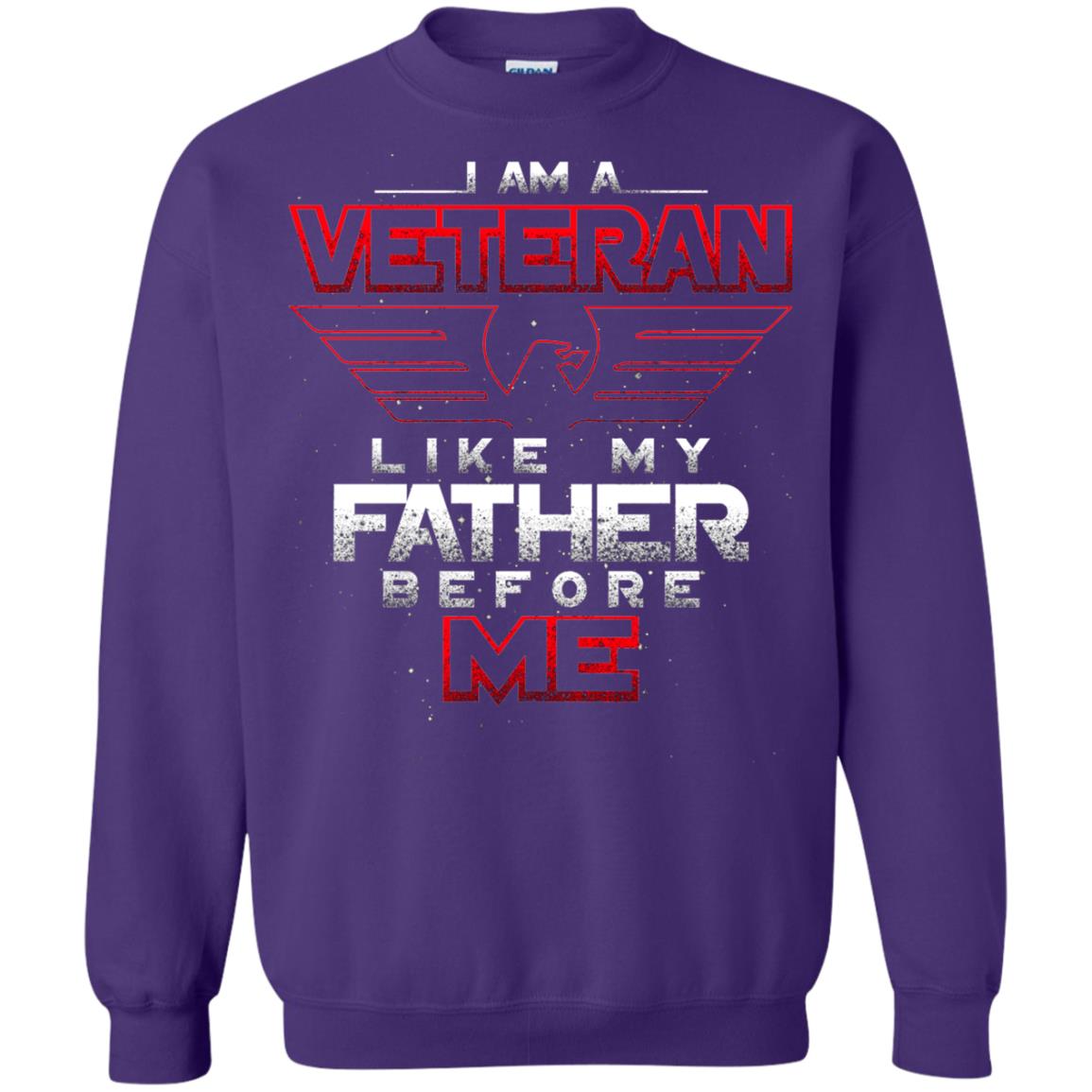 I Am A Veteran Like My Father Before Me Veteran Shirt Purple