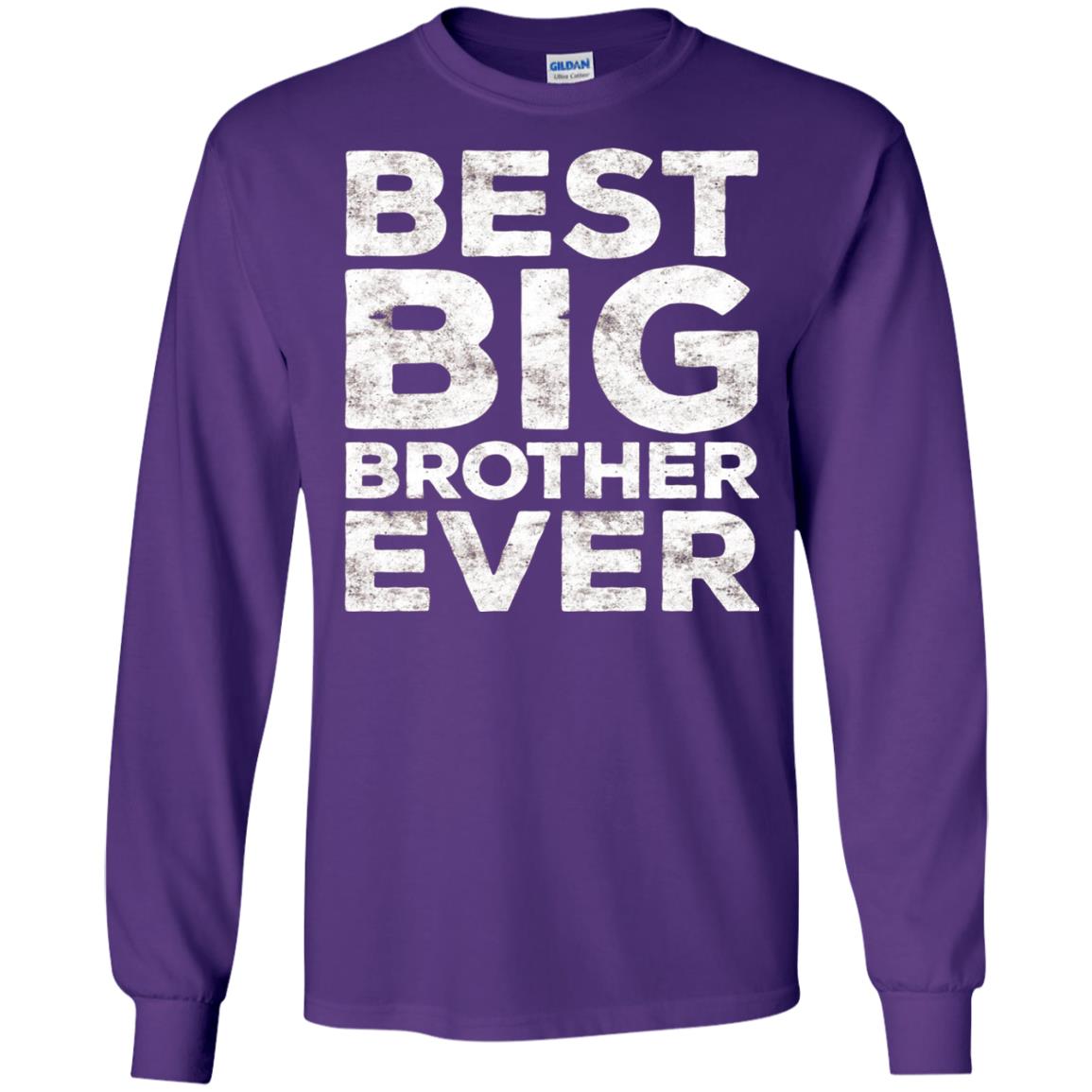 Best Big Brother Ever Family T-shirt Purple