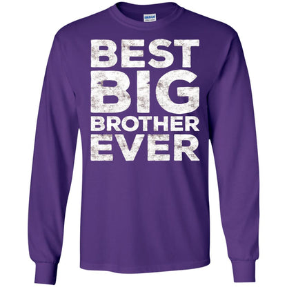 Best Big Brother Ever Family T-shirt Purple